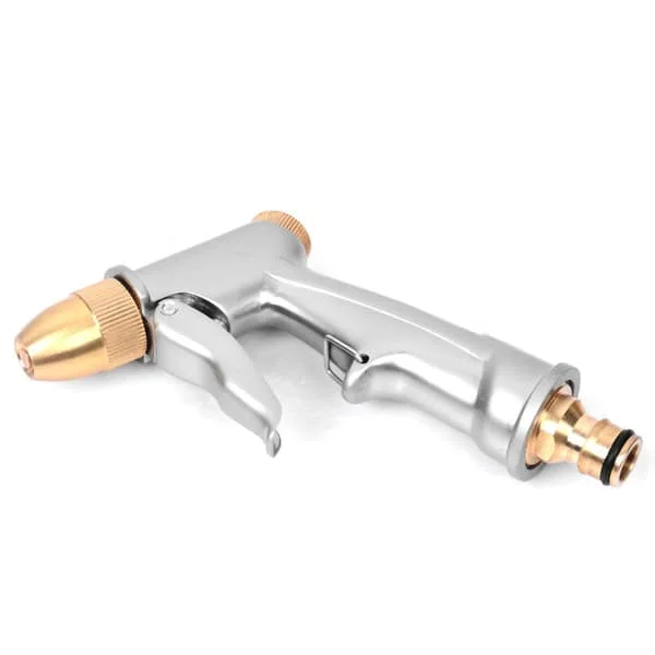Kraftig metall hageslange dyse, 100% slitesterkt metall, vannpistol, hageslange, sprøytepistol, slangesprøytepistol