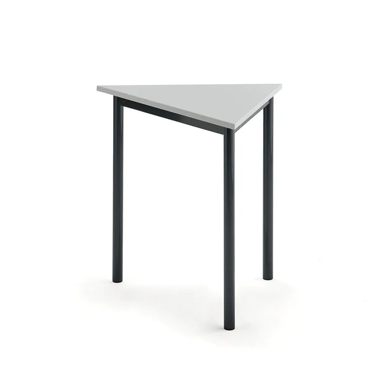 Bord BORÅS TRIANGEL, 800x700x720 mm, grå laminat, antracitgrå