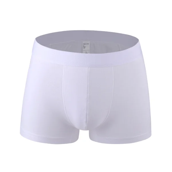 Men's Cotton Boxer Shorts Soft Breathable Underwear 4-pack White XXL White XXL