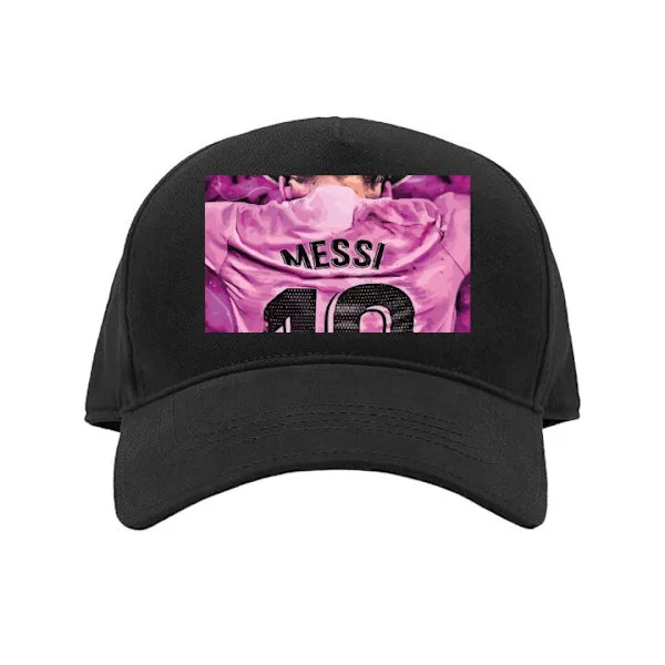 Keps för Barn | Bekväm Justerbar Barn-Keps Svart Barn Messi