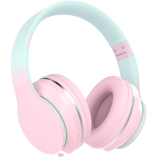 Bluetooth hovedtelefoner til børn, Over Ear Bluetooth hovedtelefoner, Foldbare hovedtelefoner med mikrofon, Trådløse og kablede hovedtelefoner, til 