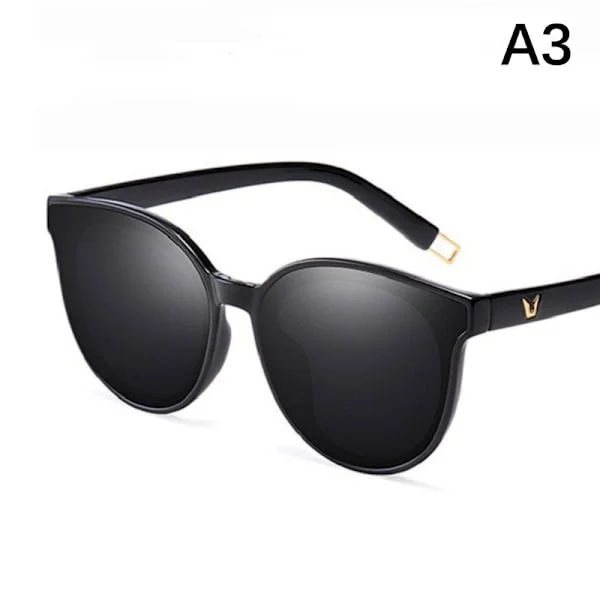 Hett erbjudande till lågt pris! GM Solglasögon Dam Sommar Anti-UV Retro Solglasögon för Körning-Glad
