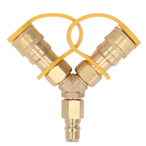 Natural Gas Quick Connect Adapter for Grills Generators Patio Heaters Pizza Ovens and Fireplaces 3 8 Inch