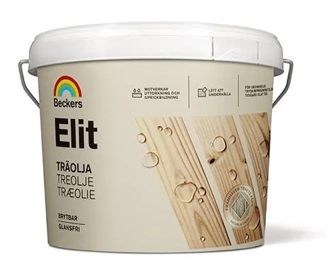 Beckers Elit Träolja 9 l, Färg & tapeter