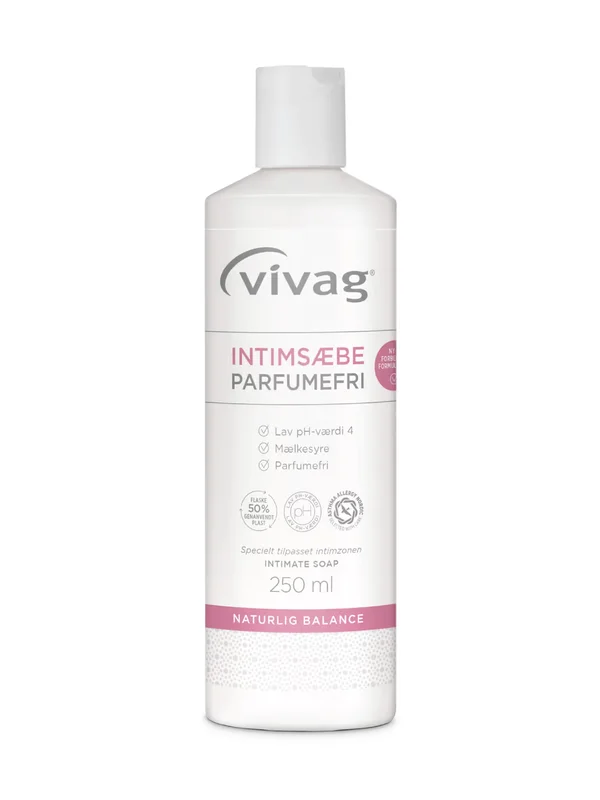 Vivag Intimsåpe Parfymefri, 250 ml