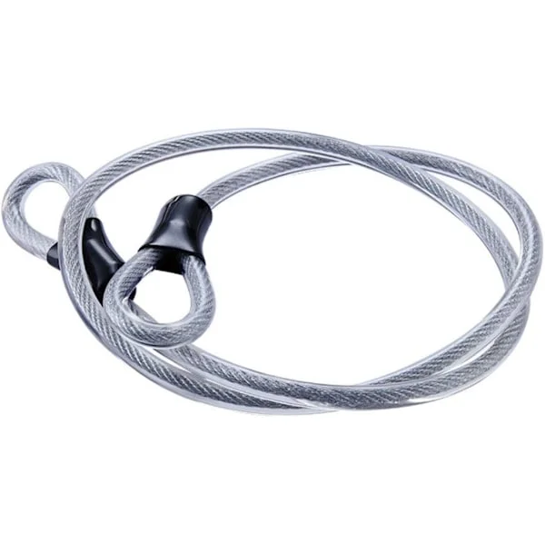 Rustfrit stålkabel til sikkerhed, dobbelt ring flettet stålkabel fleksibelt låsekabel