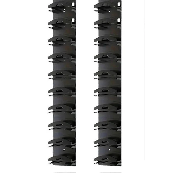 2-pakks hattorganisator for baseballcaps, hatthylle for vegg med sterkt lim, holder opptil 20 hatter, hatthenger - FS - Svart