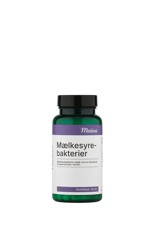 3 for 2 - Mezina Mælkesyrebakterier Probiotika 60 stk, Helse & Madvarer, Ingredienser, Mælkesyrebakterier