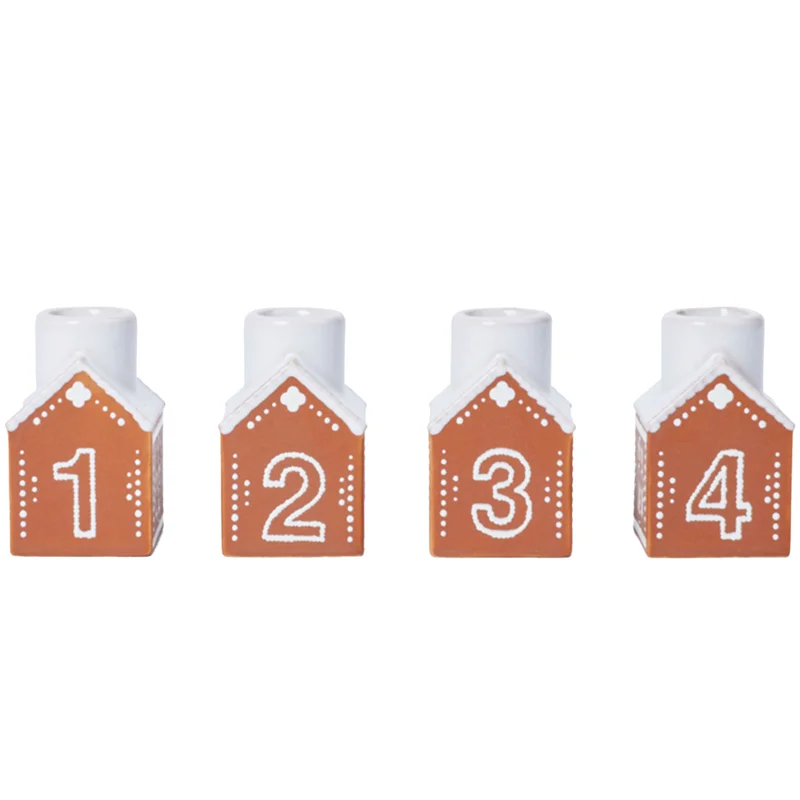 Kähler Gingerbread adventsstake 7,5 cm, brun