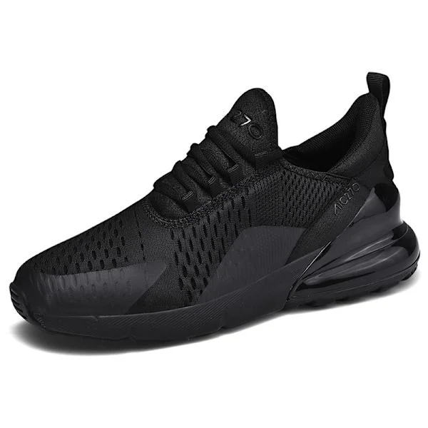 Air Max 270 Løbesko Kompatibel med mænd, Sorte Åndbare Sneakers Sort