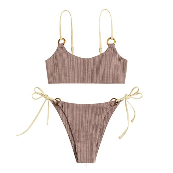 Bikin Badedrakt Dame Badedrakt Bandeau Push Up Micro Bikini og Badedrakt Strandklær Sommer Bikini