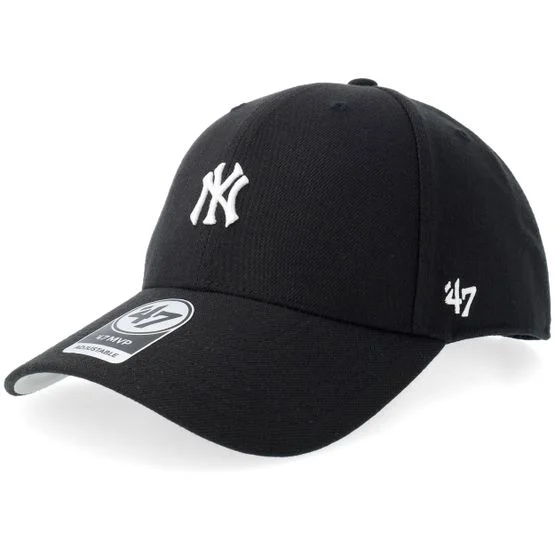 47 Brand - New York Yankees Base Runner Mvp Black Adjustable Adjustable Black Cap - MLB @ Hatstore