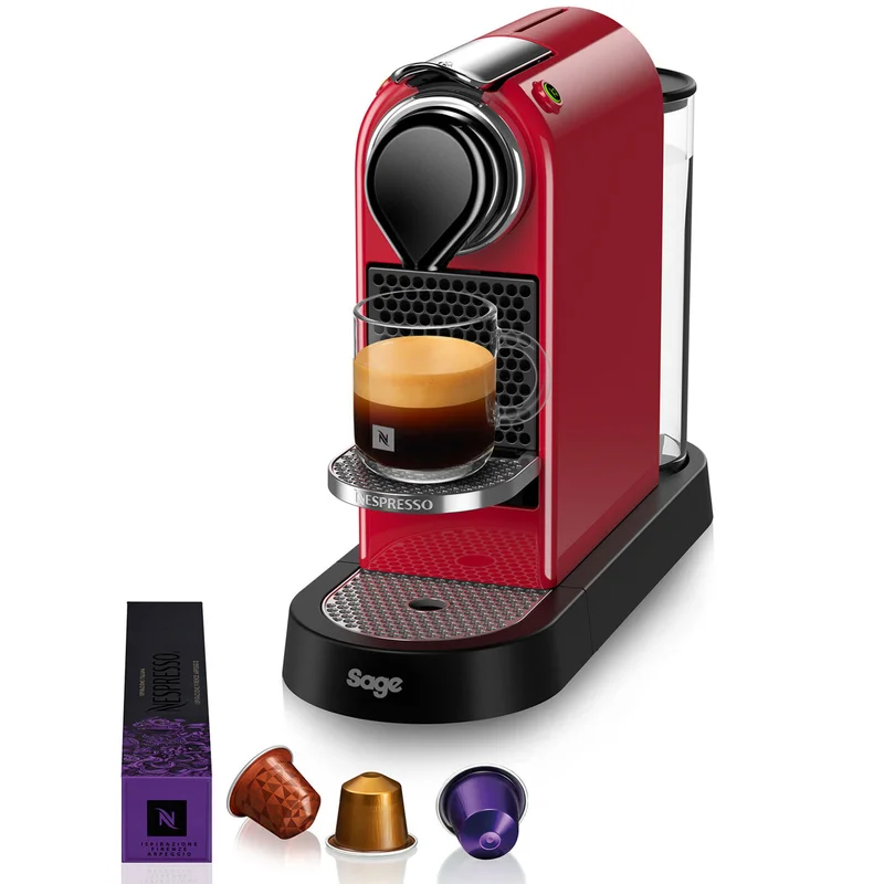 Nespresso by Sage SEC 630 CitiZ kapselmaskin, röd | Kaffe > Kapselmaskiner | Bagaren och Kocken