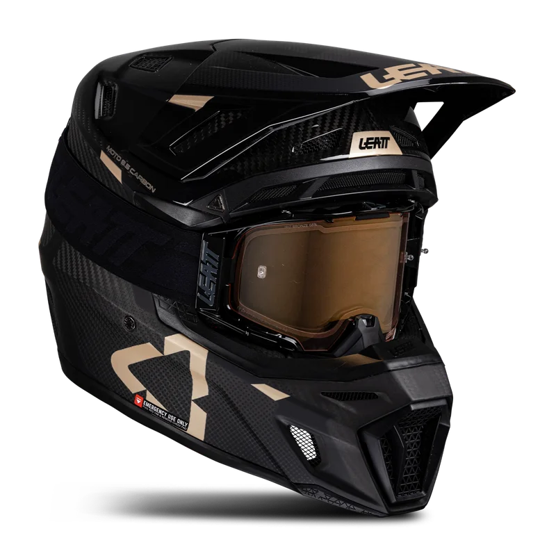 Leatt Moto 9.5 V25 MX Helmet Kit with Goggles Carbon S