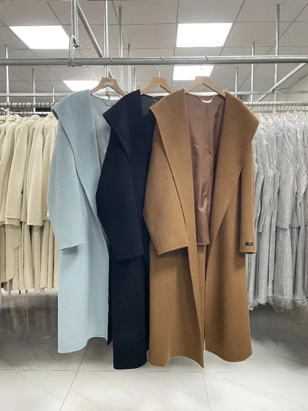 AliExpress - Neue Frauen 100% Wolle doppelseitige Mantel Weibliche Mode Lose Revers Hand-genäht Doppel Seite Woolen Mantel Weibliche flut Fit Herbst 