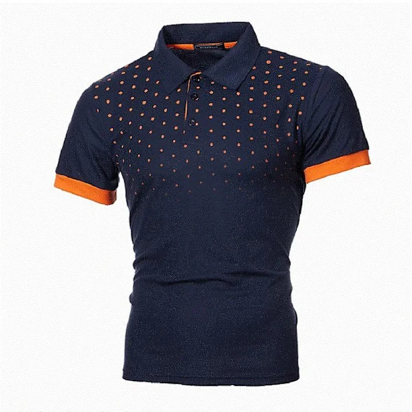 Kb Herr Pikétröja Herr Kortärmad Pikétröja Kontrastfärg Pikétröja Nya kläder Sommar Streetwear Casual Herr Toppar