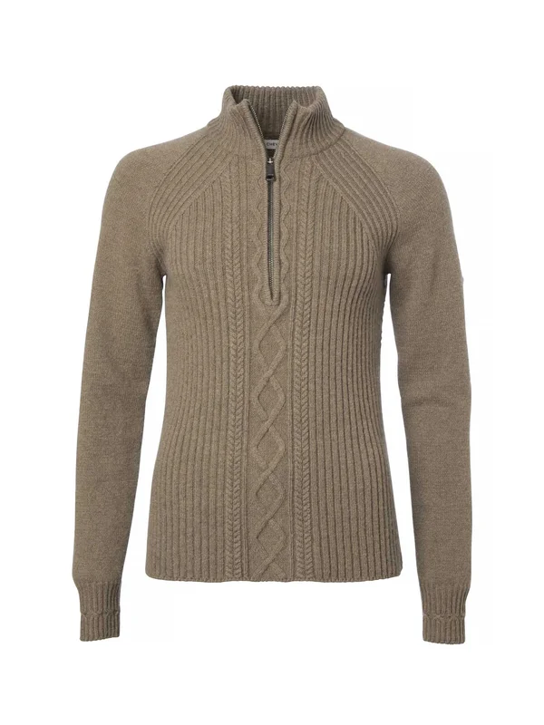 Chevalier Stella Half Glidelås Ull Genser Dame Brun