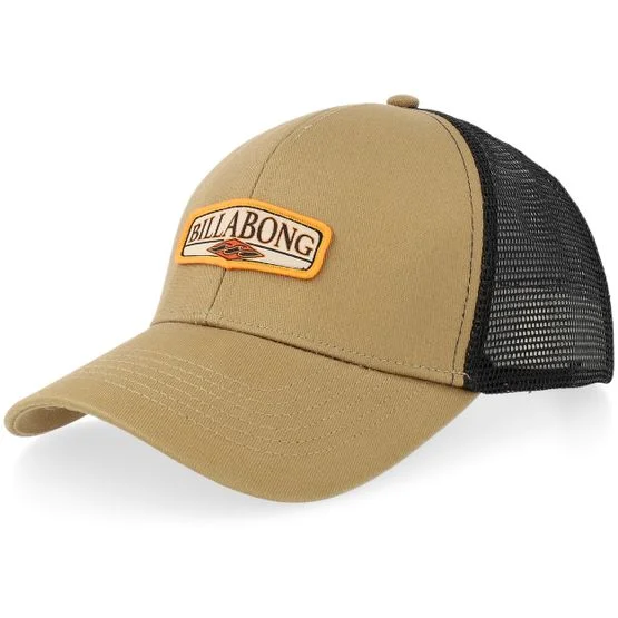 Billabong - Beige trucker Caps - "Runner Up Khaki/Black Trucker " @ Hatstore