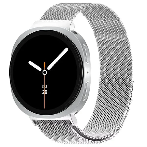 Milanese Loop kompatibel med Samsung Galaxy Watch 8 44mm 40mm Armband Armbands Rostfritt Stål Magnetiskt Armband Galaxy 8 Classic 46mm Rem
