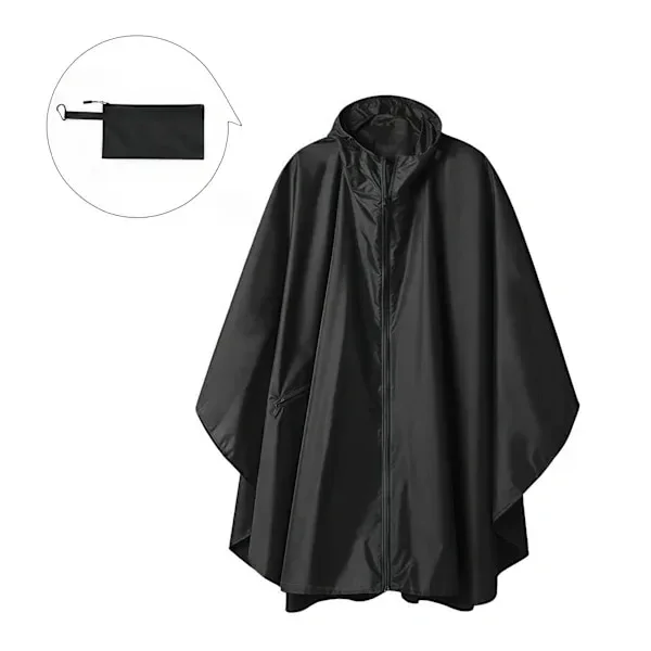 Rain Poncho Adult Waterproof Outdoor Hooded, Poncho Waterproof for Women with Zipper, Festival Ponchos Waterproof Long, Waterproof Capes Plus Size...