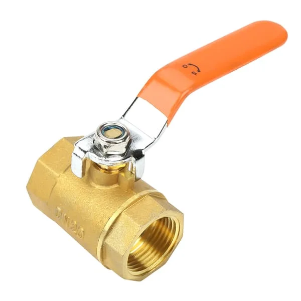 1 stk. DN20 3/4"BSP Messing Rør Kuglehane 1.6MPa til Vand Olie Gas