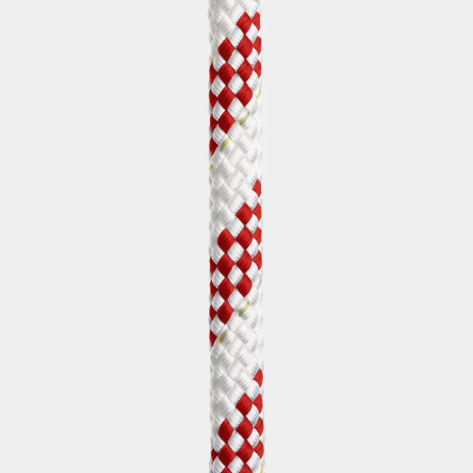 Tovværk i løbende meter Regatta Ropes Titanic, polyester HT-kerne, 32-flettet polyester-kappe, hvid/rød, Ø6 mm