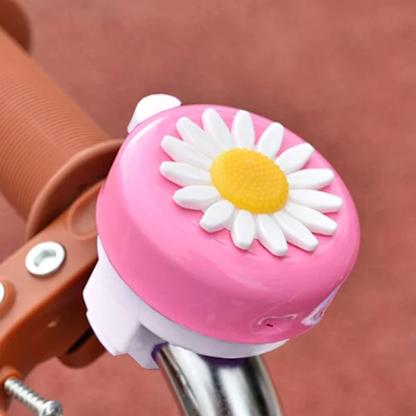 Rosa Barncykelklocka med Plastblomma Handtagsklocka