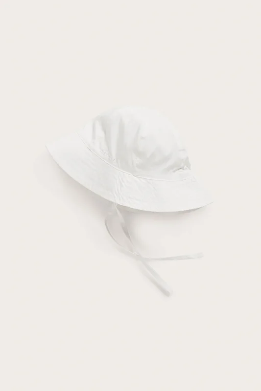 Newbie | Kapelusz przeciwsłoneczny z tkaniny Offwhite 48/50 | Niemowlę