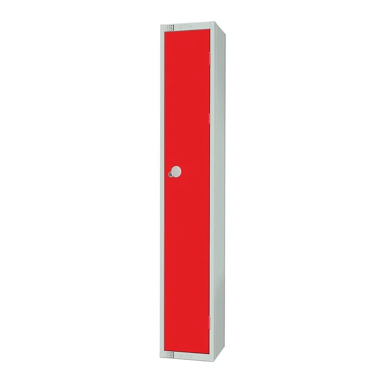 Elite locker, 1 door, 1800x300x300 mm, red