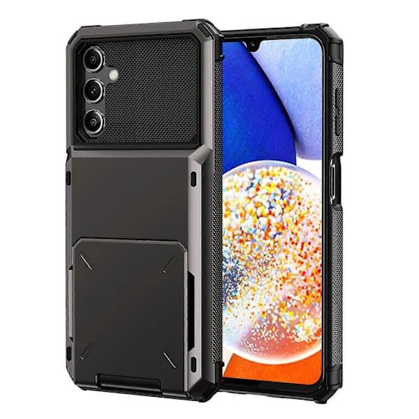 For Samsung Galaxy A34 5G Telefon Flip Kort Holder TPU+PC Telefon Deksel Beskyttende Skall