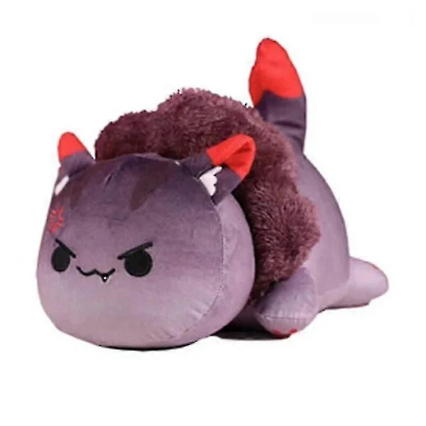 Meemeow Aphmau Plys Meemeows Mad Katte Plysdyr Bundt Ahpmau Pommes Frites Burger Pude Plyslegetøj Kawaii Søde Plys Katte Dukke Vred kat