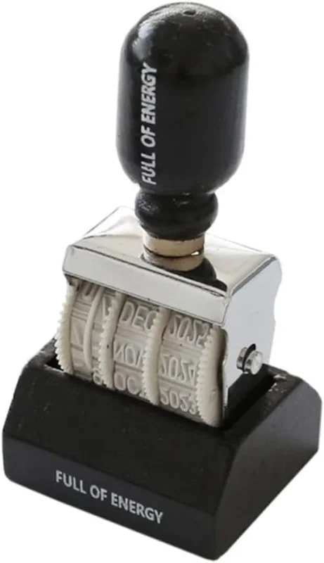 Dato Stempel Vintage Knopper Kontor Stempel Porto Stempler Scrapbook Tilbehør Bærbart Dato Stempel Gummi Print Dato Journal St