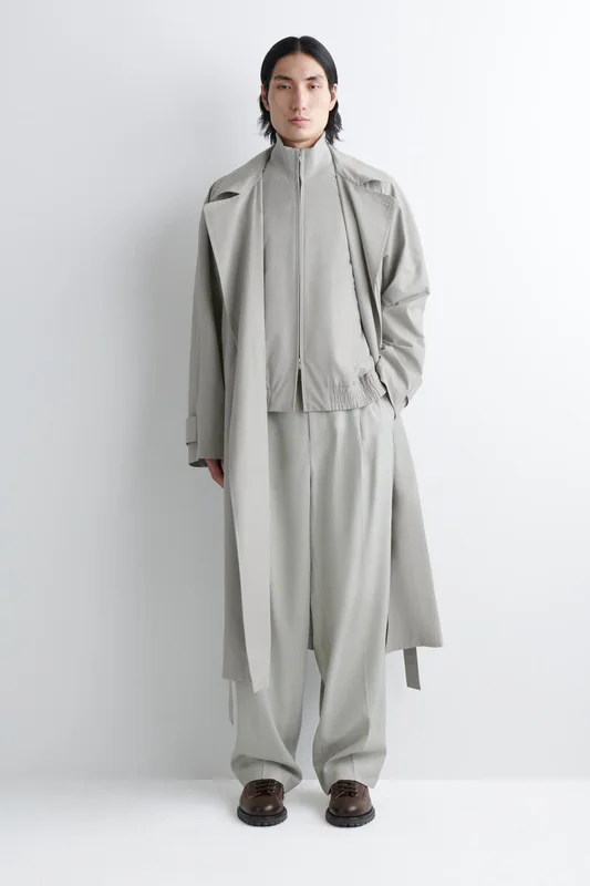 COS 2-In-1 Water-Repellent Trench Coat in Grey - Men