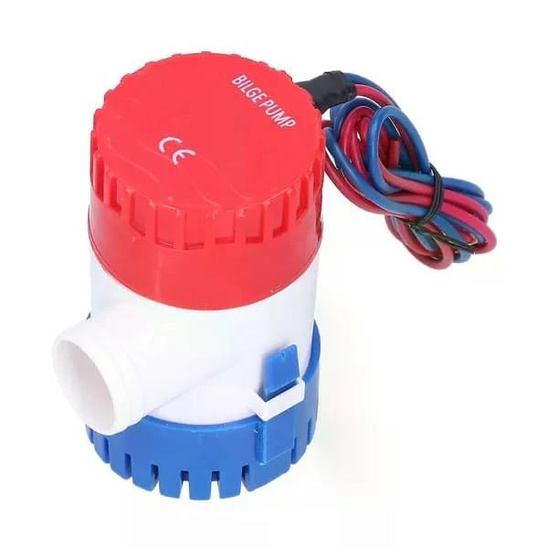 Länspump DC Halvautomatisk Strömbrytare Elektrisk Liten Dränkbar Pump för Dränering Ger Ström 12V/24V 350/500/750/1100GPH