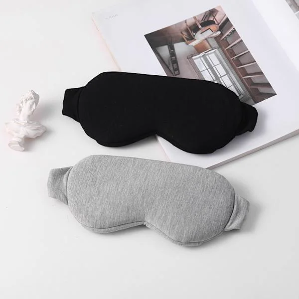 Sovende maske - Øyemaske for sovende, sovende maske som blokkerer ut lys perfekt for kvinner og menn, myk og komfortabel sovemaske for reiser, 2-
