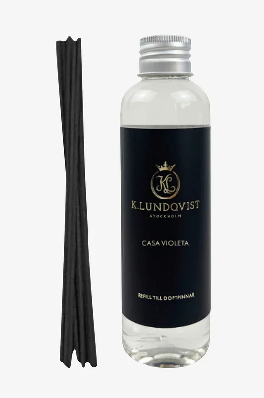 K. Lundqvist Stockholm - Refill Doftpinnar Casa Violeta 150 ml - Transparent - Doftljus & doftpinnar - Från Homeroom