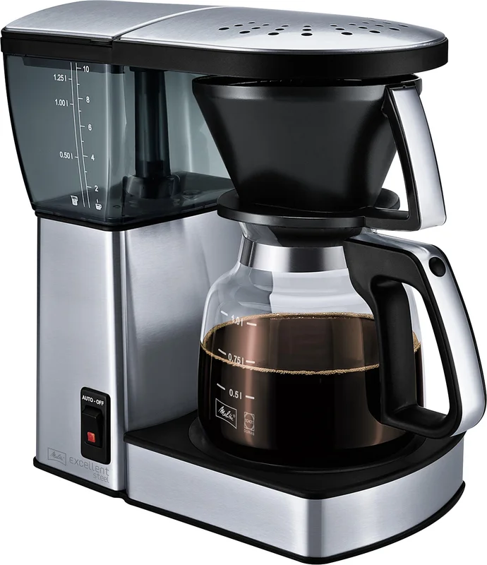 Melitta Excellent 4.0 Kaffebryggere stål, 1455 W, Matlaging & griller