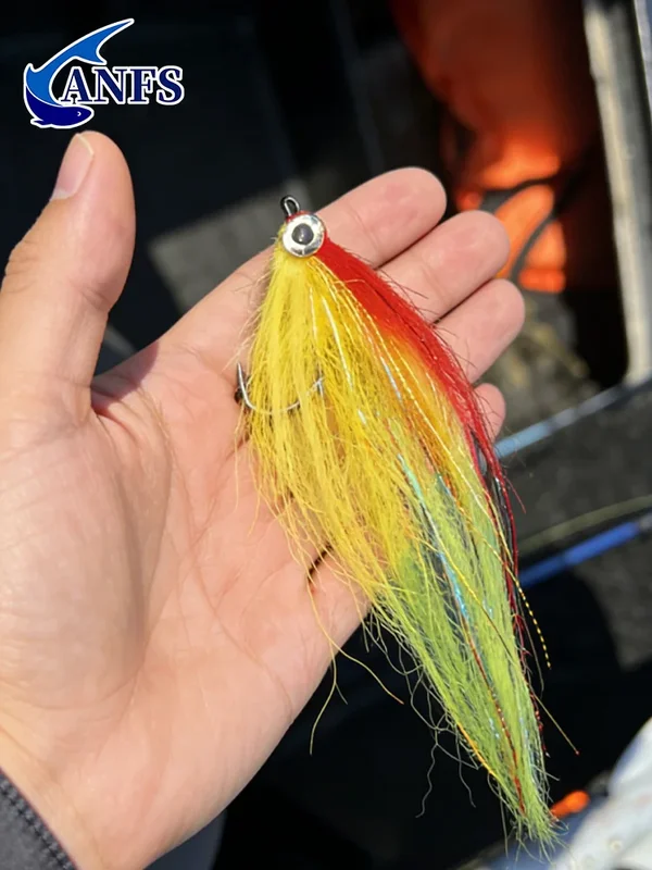 AliExpress - ANFS 1 Stück Big Gamer Streamer Fly - 3D-Augen Fliegenfischerköder für Barsch, Hecht, Muskie & Forelle