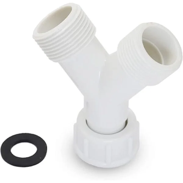 Y-stycke Avlopp Y-koppling Avloppsrör Dubblare Duo Splitter 2-vägs Vattenfördelare Avloppsrör Y-typ Shuntkoppling Avloppssplitter Y-stycke Vatten 3/4