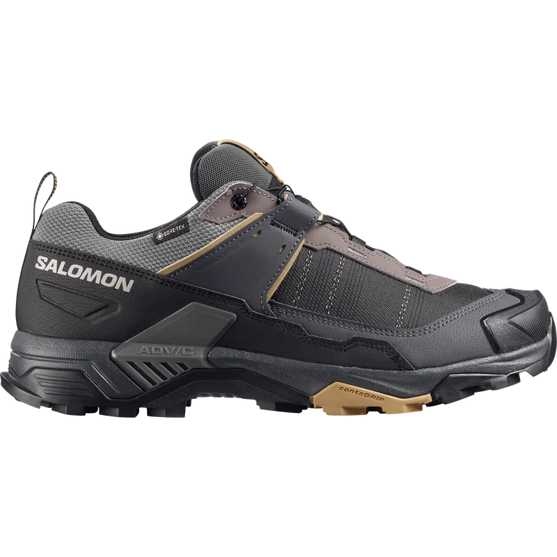 Salomon - Chaussures de randonnée et grande randonnée pour homme X Ultra 5 Wide GTX - Dark Gull Gray / Asphalt - 40⅔