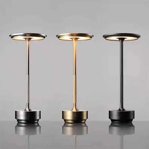 Sladdlös Bordslampa Dimbar Metall USB Uppladdningsbar Bordslampa - 1 st