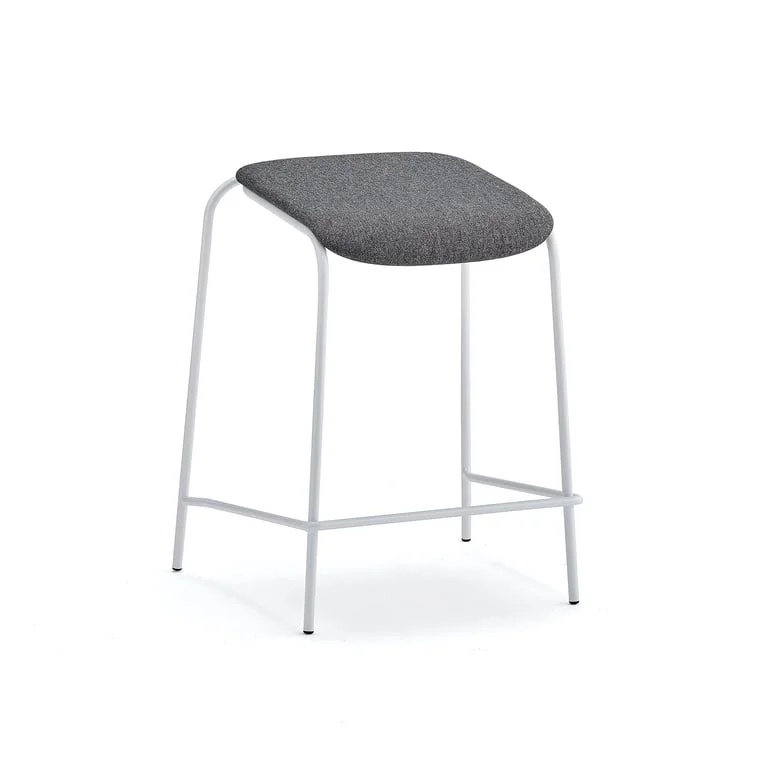 Hocker ATTEND, weiß/anthrazit