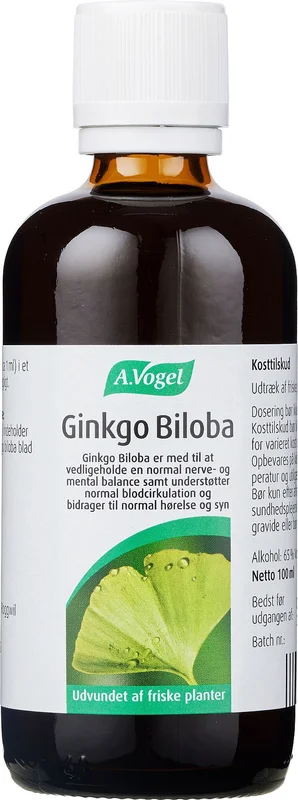 A.Vogel Gingko Biloba dråber 100 ml, Helse & Madvarer, Ingredienser, Ginkgo Biloba