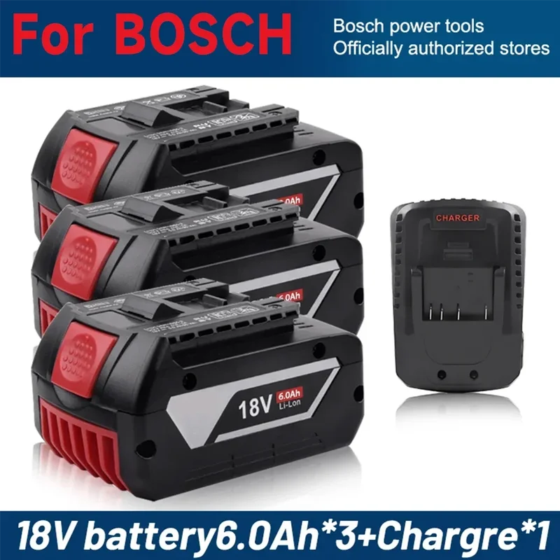 AliExpress - 100 % für Bosch 18 V 6,0 Ah, professioneller Lithium-Akku, elektrischer wiederaufladbarer Akku, Bosch BAT609 BAT609G BAT618 BAT618G