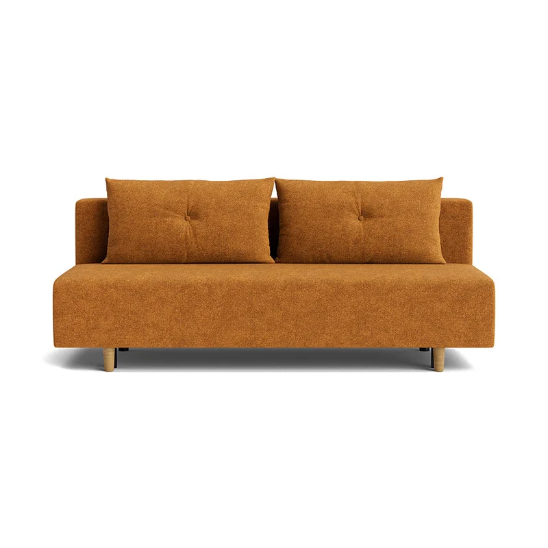 Houston 2 personers sovesofa, opbevaring - Genesis Gul - 200x87x85 - Sofa, sovesofa
