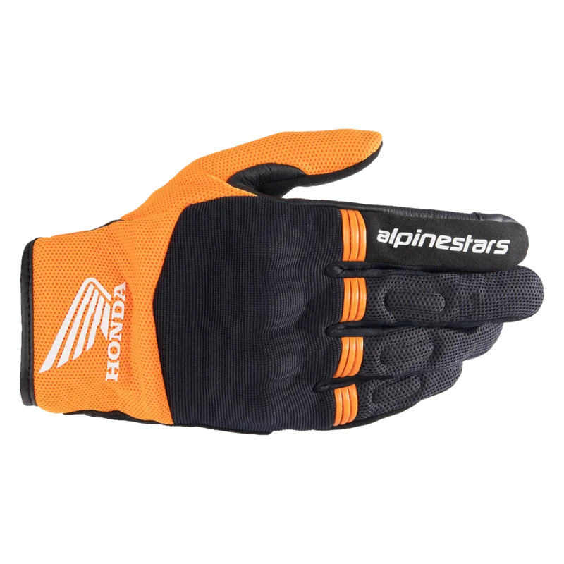 Gants Moto Alpinestars Honda Copper Noir/Orange M