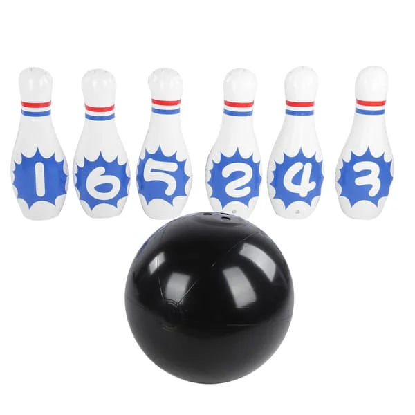Uppblåsbart bowlingset för barn och vuxna Inomhus Utomhusspel Pedagogiska leksaker