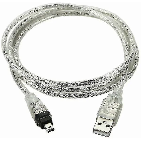 USB Male to Firewire IEEE 1394 4-Pin Male iLink Adapter Cable for Sony DCR-TRV75E DV