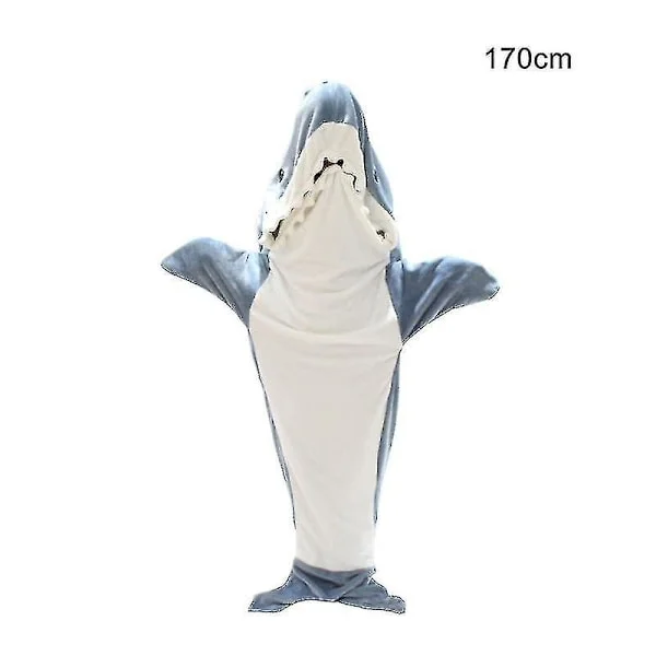 Hajfilt Hoodie Vuxen - Haj Onesie Vuxen Bärbar Filt - Haj Filt Super Mjuk Mysig Flanell Hoodie Haj Sovsäck