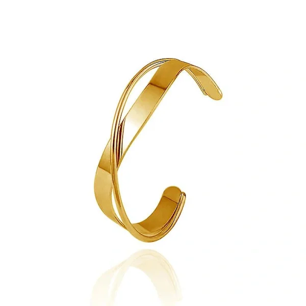 /EA/Dam Armband Guld Armband Silver Armband Pärlor Smyckeset Öppen Justerbar 18k Guldpläterat Rostfritt Stål Designer Present